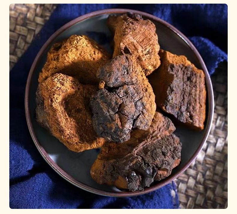 Chaga Mushroom Granules Hua Shu Rong 250g Dried Birch Conk Chunks for Herbal Tea and Decoction details