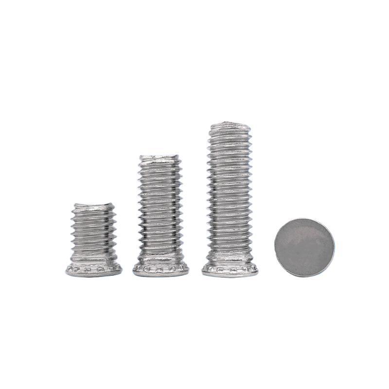 UNC/UNF不锈钢FHS公制/美制压铆螺钉压铆件304英制压板螺丝4#-1/4