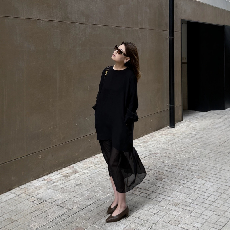 32mm heavy silk long-sleeve dress 8294 mulberry silk 32mm heavy silk long-sleeve dress 8294 mulberry silk