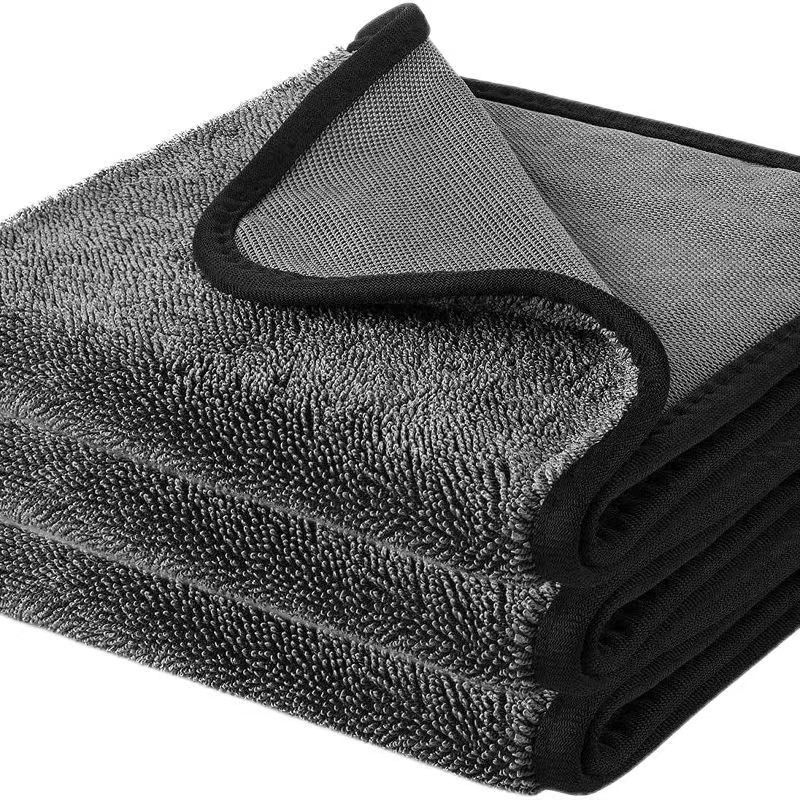 toalla de absorción de agua de trenza gruesa especial para limpieza de automóviles sin marcas de agua sin cabello toalla de lavado de automóviles image 7