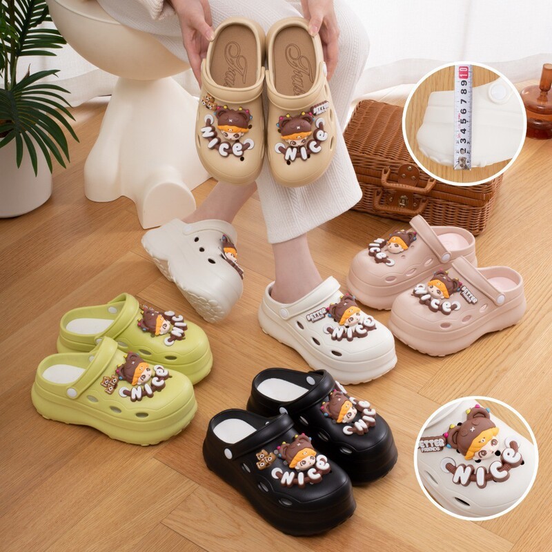 2025 Special Price Clogs Soft Sole Non-Slip Thick Sole Sandals Garden Shoes Nurse Shoes Beach Shoes Toe-Toe Slippers