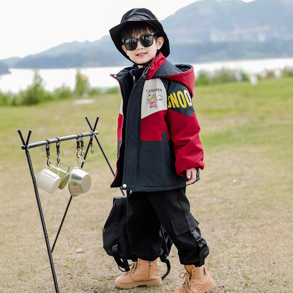 ALTMAN BOYS JACKET COTTON 2024 가을 및 겨울 재킷 어린이 분리 가능한 3 대 1 겨울 양털