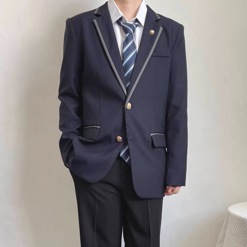 Japanese-Style Suit College Campus Dk Blazer Uniform Class Uniform School Casual Versatile Suit Men Spring Autumn