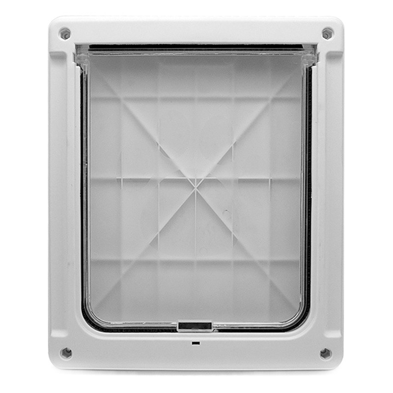 Adjustable Pet Door for Cats and Dogs, Suitable for Large and Small Dogs, Black and White Models, Compatible with Dog Houses and Cages