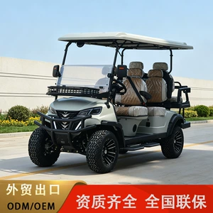 Electric Golf Cart Sightseeing Vehicle 2-10 Seats for Tourist Attractions, Parks, Hotels, Property Tours, and Beach Use