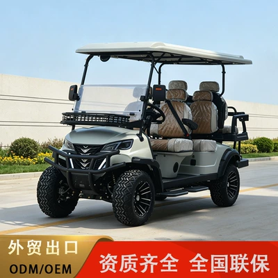 Electric Golf Cart Sightseeing Vehicle 2-10 Seats for Tourist Attractions, Parks, Hotels, Property Tours, and Beach Use
