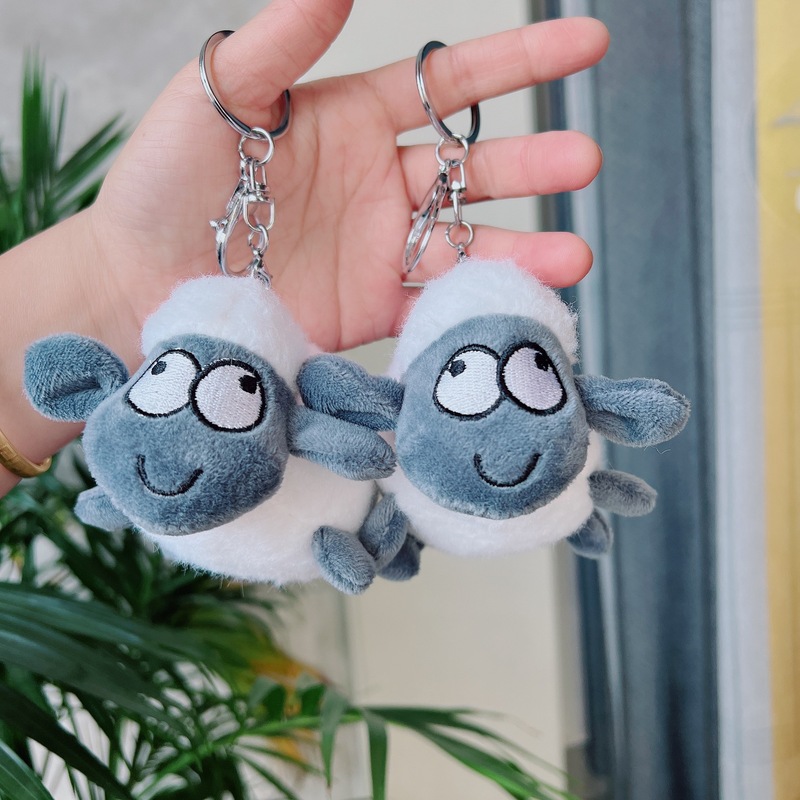 Shake the sound of the same plush sheep a sheep toy pendant Doll Doll plush sheep bag pendant New Year gift