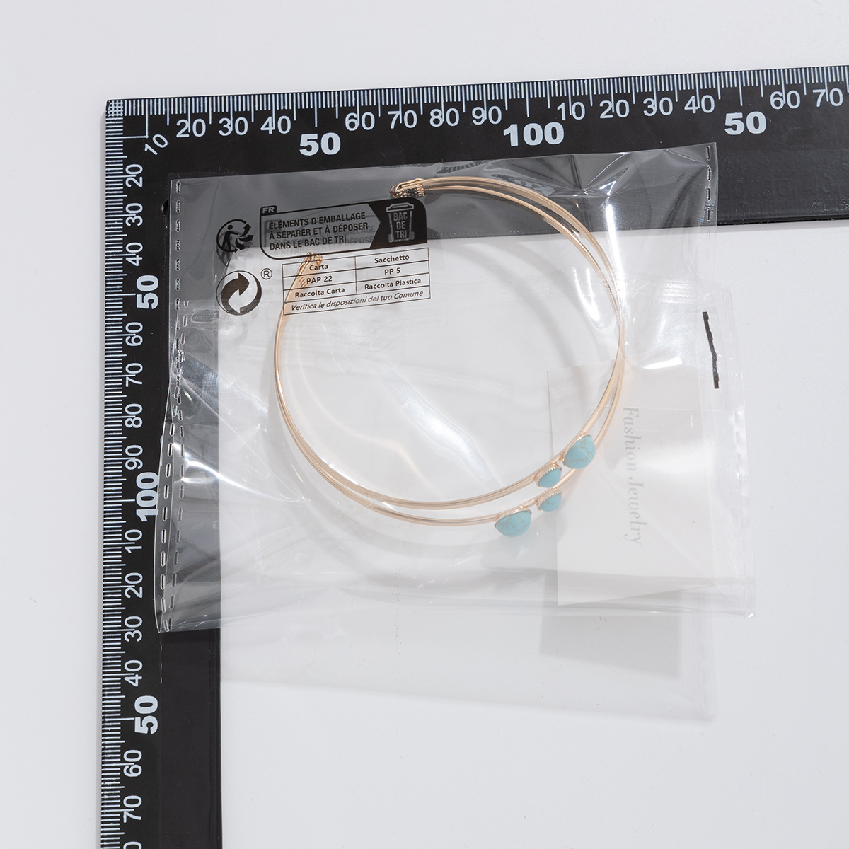 Wholesale Jewelry Simple Style Geometric Iron December Birthstone Turquoise Inlay Arm Bracelet display picture 36