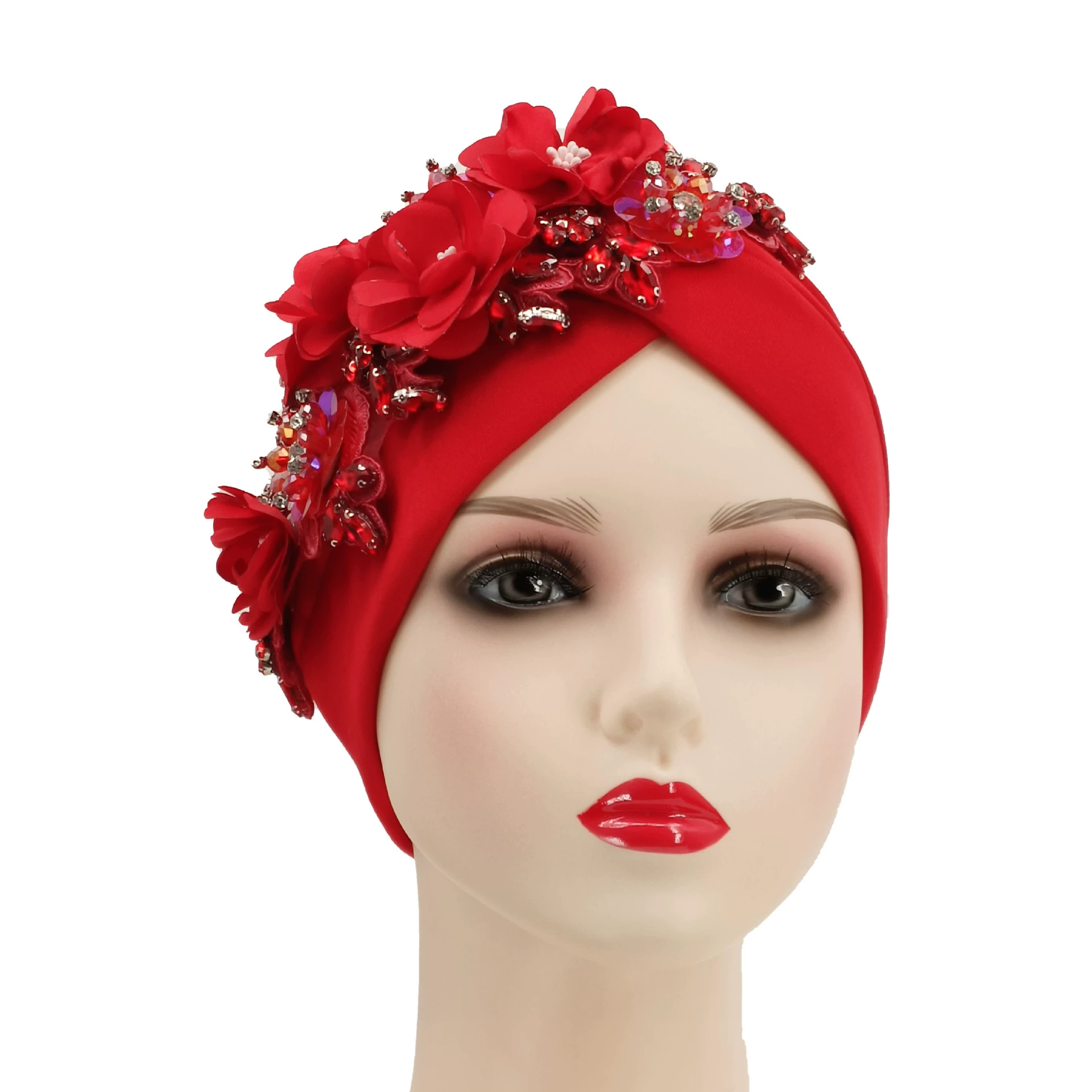 Новый Muslim шапка AliExpress воздушный слой многоразовый шейный диамантовый липкий цветочный платок африканская маленькая шапочка производитель место