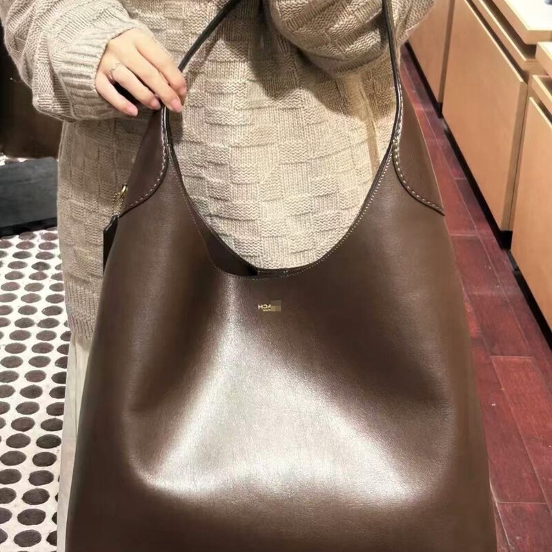 Koujia's New Brooklyn Shoulder Bag, Solid Color, Simple Hobo Underarm Bag, Vintage Handbag Tote, Cross-Border Women's Bag