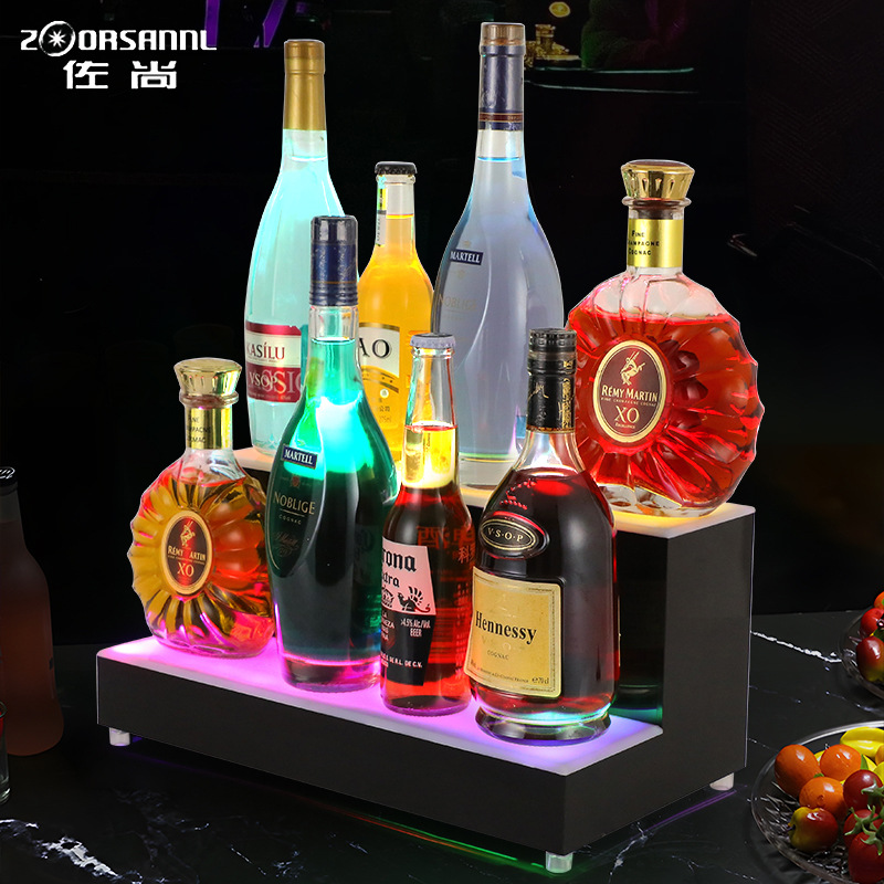 Bar transfronterizo KTV asiento de vino creativo LED Champagne King 's Night Party Showcase de vino rojo doble asiento de vino luminoso