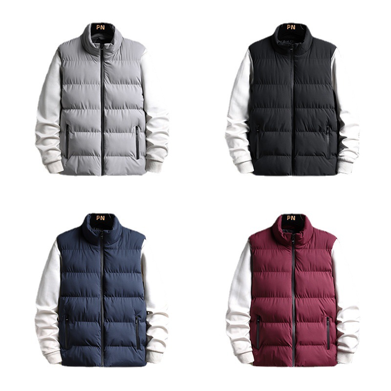 2021 nuevo otoño invierno chaleco de hombre coreano chaleco delgado para hombres guapo joven chaqueta caliente de hombro de moda para hombres