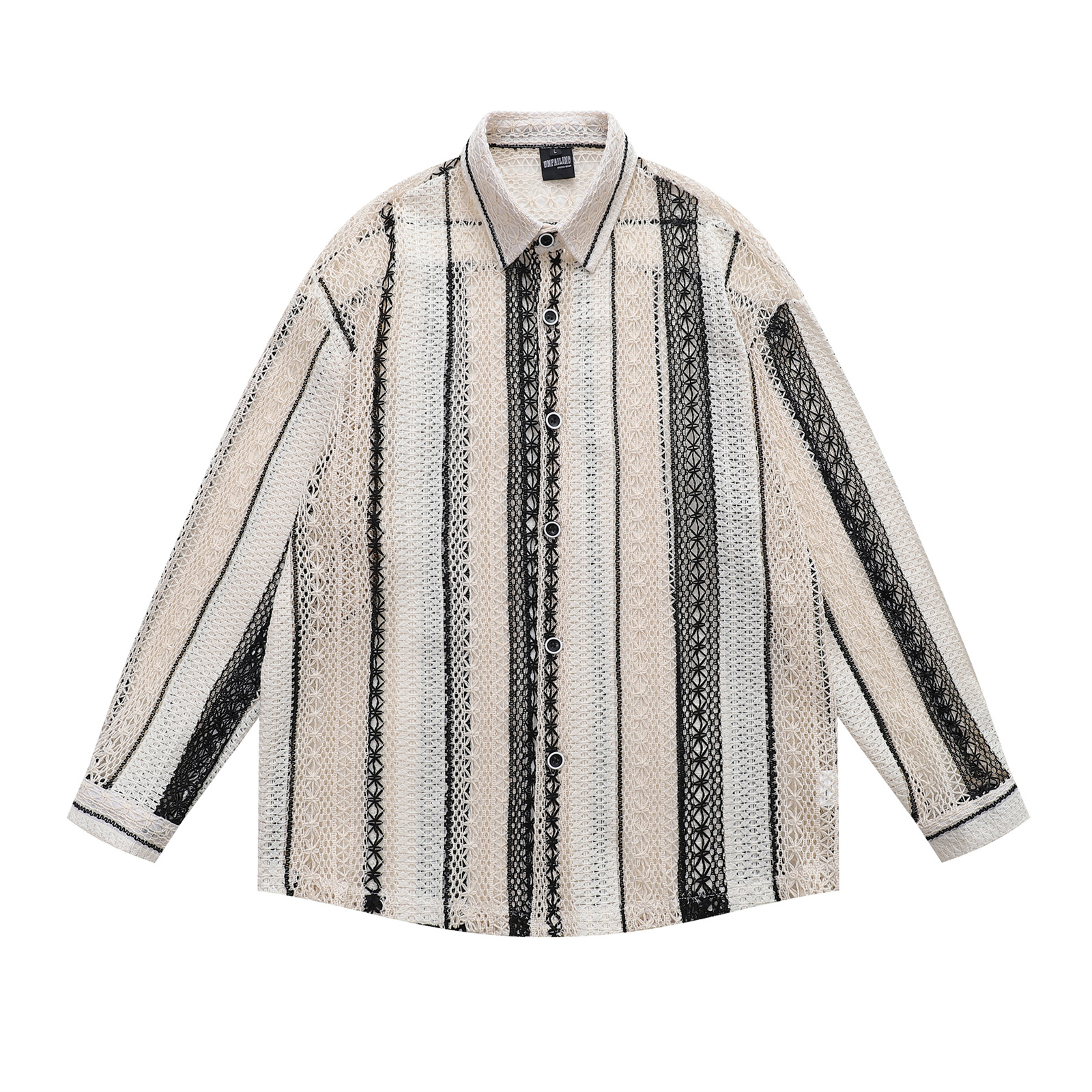 Autumn retro small design shirt for men and women, high-end, trend of season, oversize