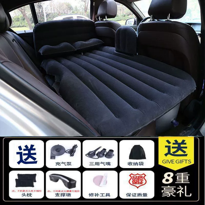 Inflatable mattress for auto for traveling for car, universal soft heel