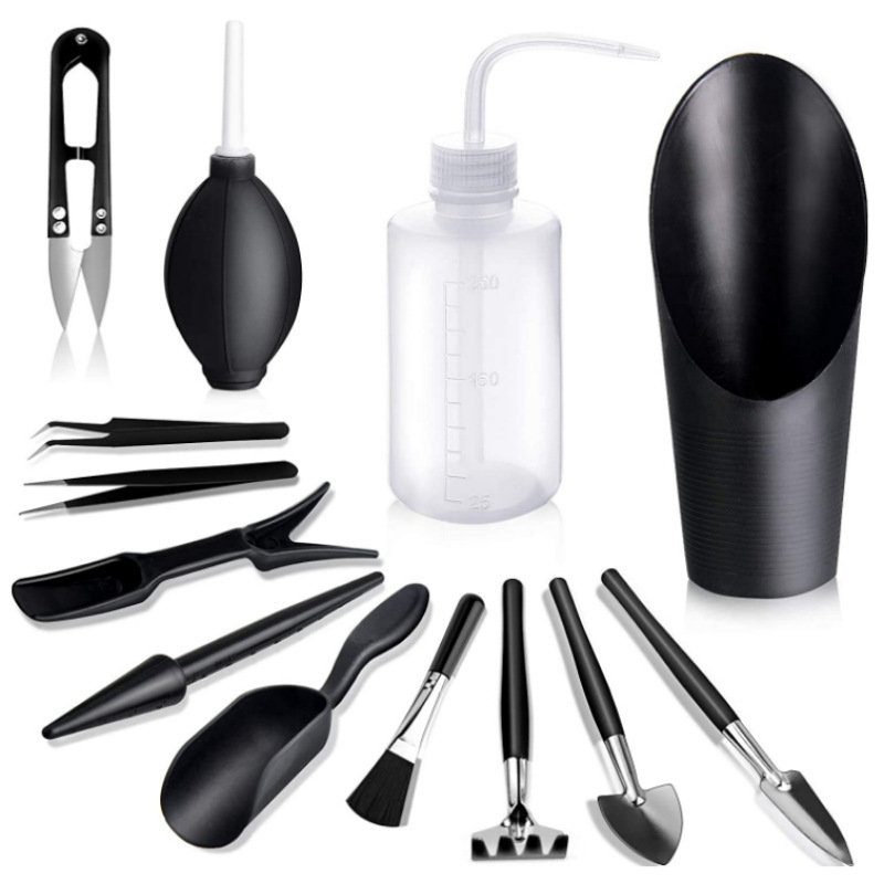 Black gardening 13-piece set