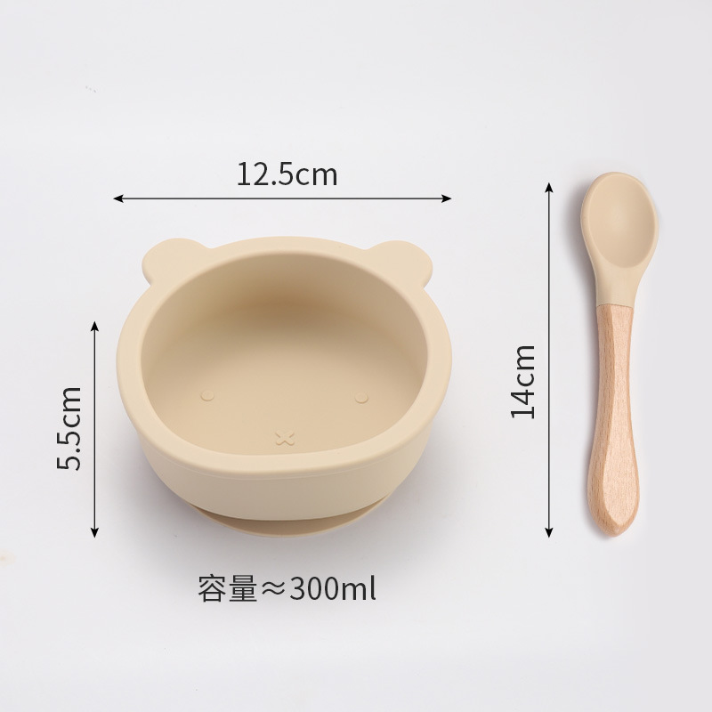 곰그릇/나무손잡이숟가락 [오프화이트]