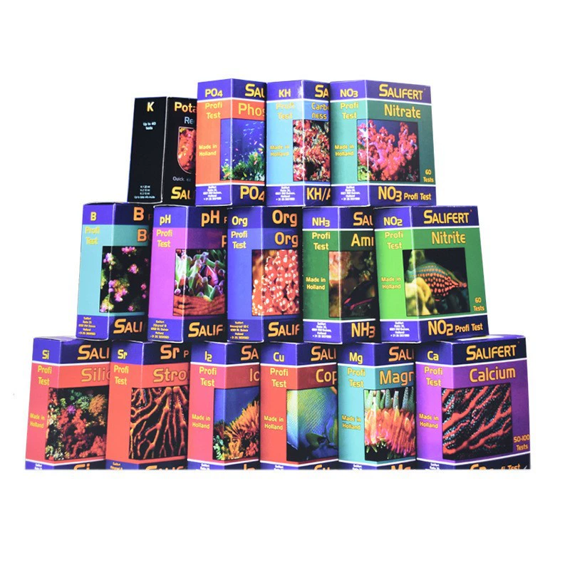 Тестовый реагент Dutch Salifert Sally PH NO2 NO3 KH PO4 Mg Cu NH4 Ca I2 Sr
