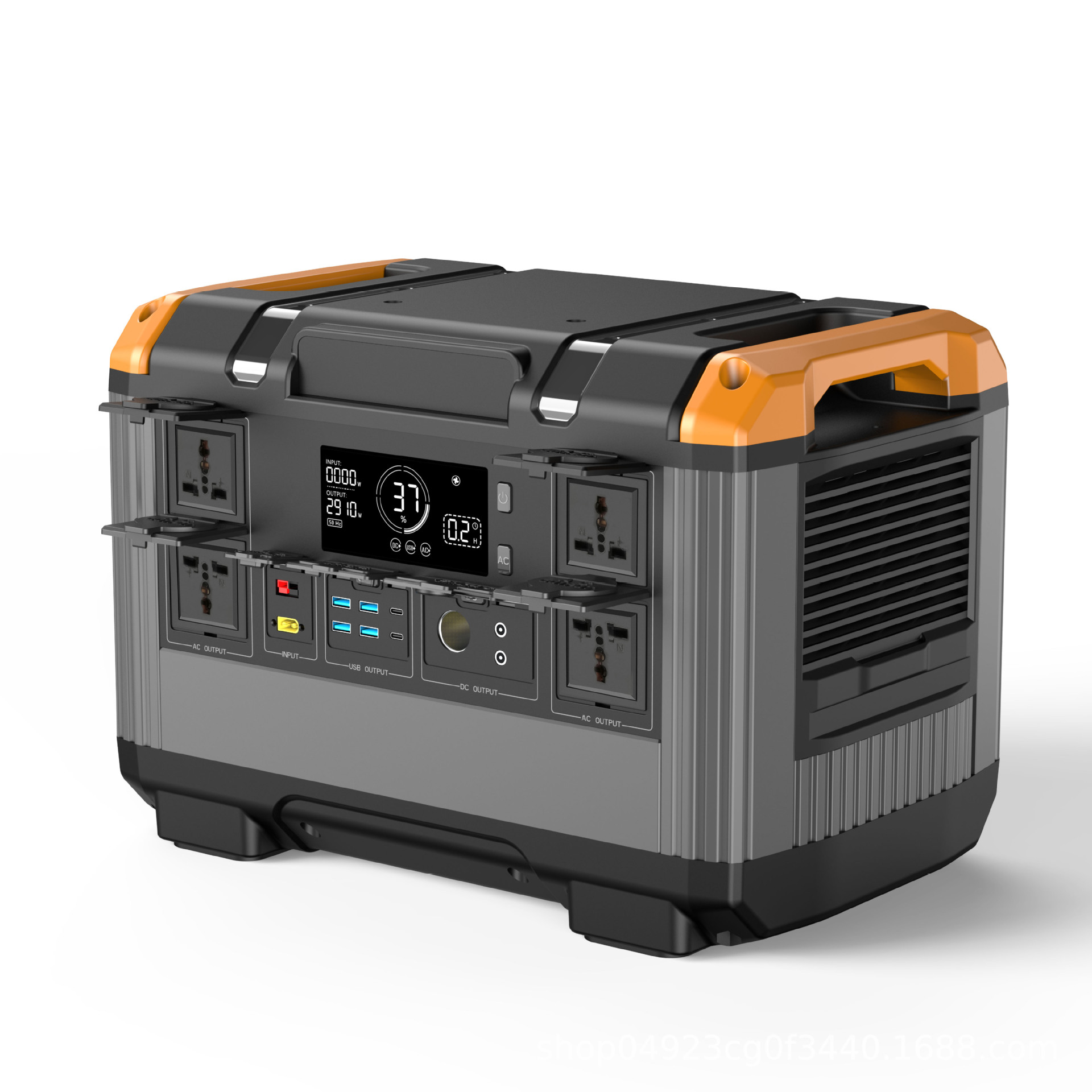 Fuente de alimentación exterior de 500W, almacenamiento de energía solar portátil, estación de energía portátil con inversor de 220V
