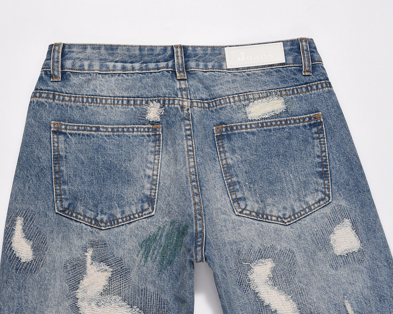 Men's Summer Thin Ripped Casual American Jeans