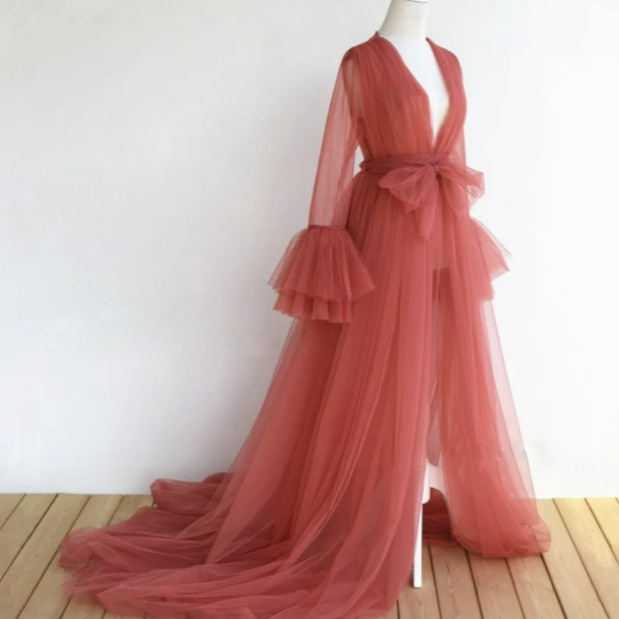 Women's Maternity Mesh Skirt Orange Dress Studio Photography Clothing Sweet Solid Color Loose Dress Evening Dress Women's Maternity Mesh Skirt Orange Dress Studio Photography Clothing Sweet Solid Color Loose Dress Evening Dress