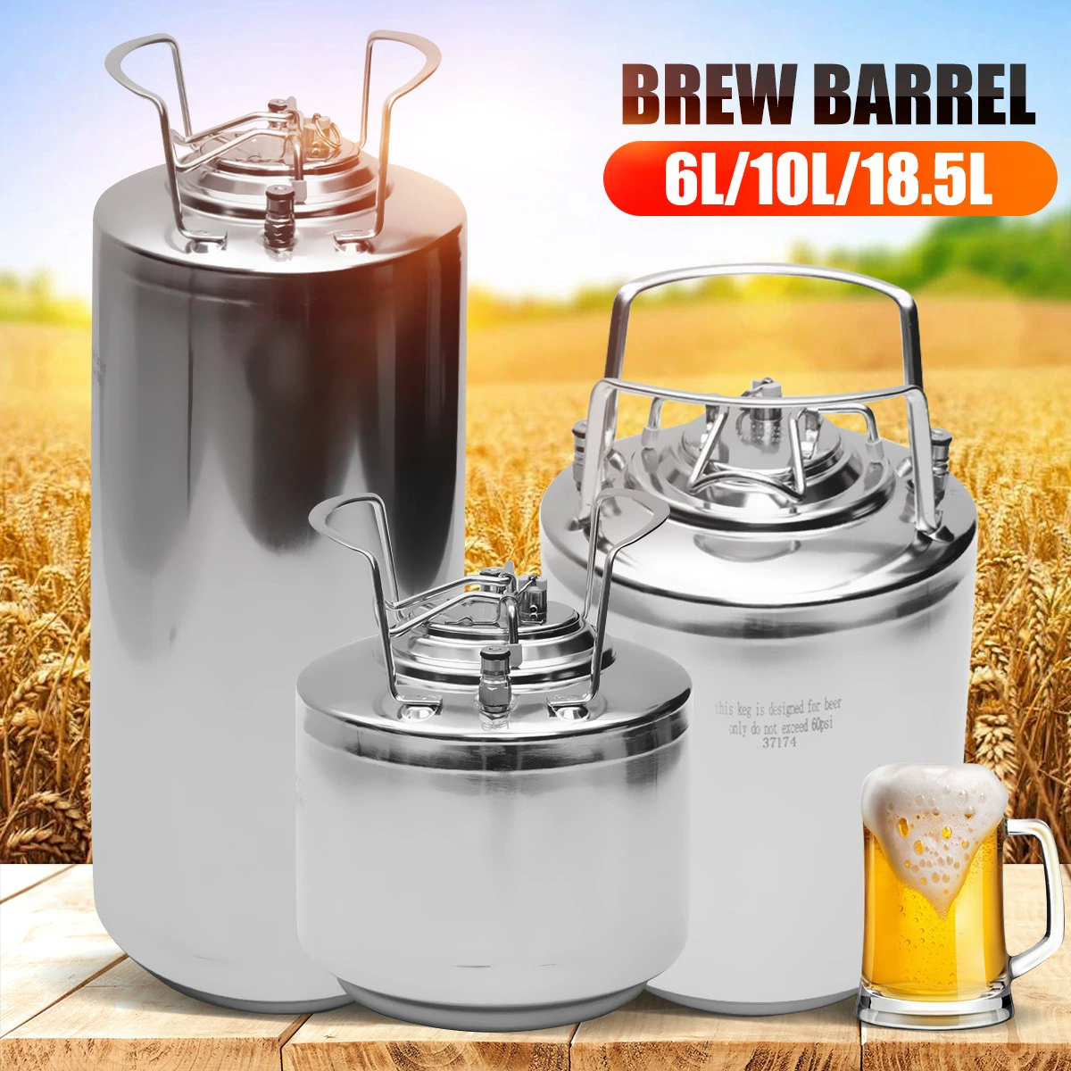 304 из нержавеющей стали крафтовое пиво KEG бочки кока-колы банки домашнего фарширования инструмент небольшой удобный для переноски