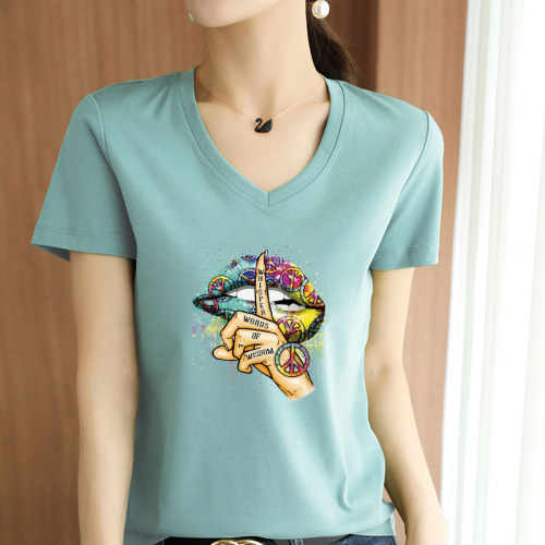 Lingerie Lip Heat Transfer Printing for Women's and Children's T-shirts, Durable and Washable, Color Copier Clothing Heat Transfer Sticker