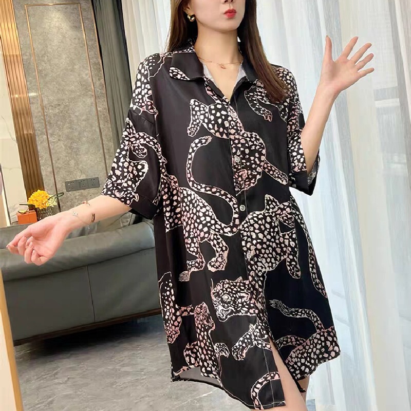 Ice Silk Nightgown for Women, Summer Short-Sleeved Pajamas, Shorts Set, Large Size, Stylish Summer Maternity Pajamas, Home Wear, One-Piece Ice Silk Nightgown for Women, Summer Short-Sleeved Pajamas, Shorts Set, Large Size, Stylish Summer Maternity Pajamas, Home Wear, One-Piece