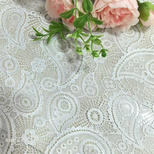 欧美锦纶腰果花蕾丝面料女装连衣裙婚庆装饰旗袍复合提花蕾丝布新