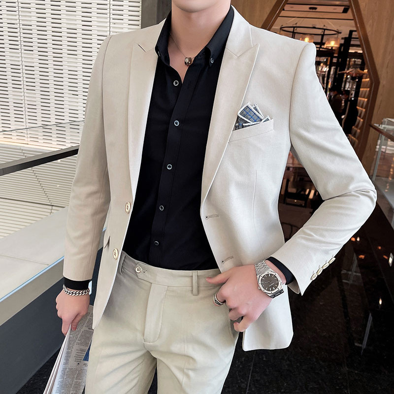 西服套装男士三件套商务职业正装小西装韩版修身伴郎新郎结婚批发