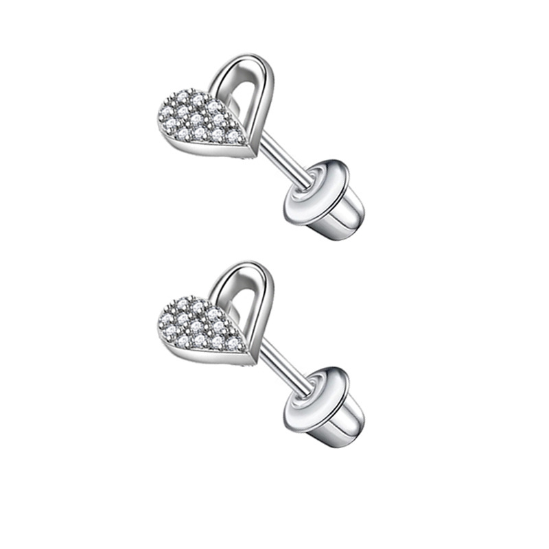 Stainless Steel Micro Inlaid Zircon Star Butterfly Ear Bone Nail Thread Fashion Ear Stud Earrings Set detail image 13