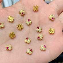 S925���y僽��ʯ���~������Y���ĺ��J����diyDIY������K���