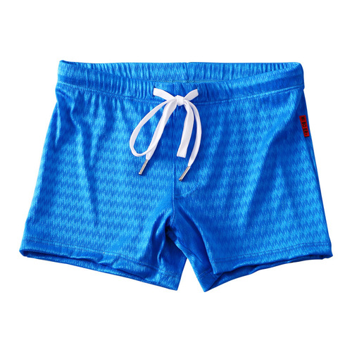 Swim trunks men's boxer oversized men's swimming trunks beach hot spring quick-drying running sports pants fitness lining double layer