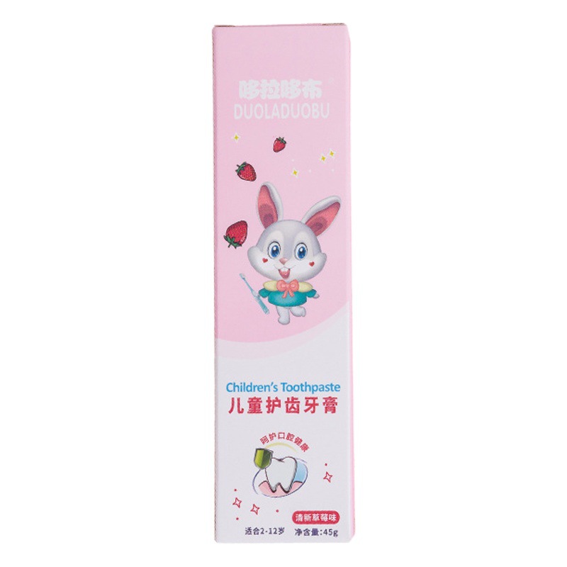 Doraemon new children's toothpaste baby cleaning mothproof toothpaste Crystal toothpaste 45g fruit 6380