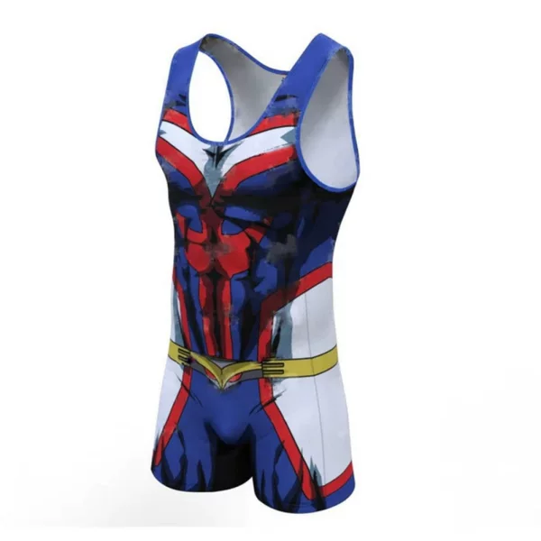 Summer New Style Tight-Fitting Sports Compression Men's Quick-Drying Breathable Anti-Wrinkle Wrestling Suit for Men
