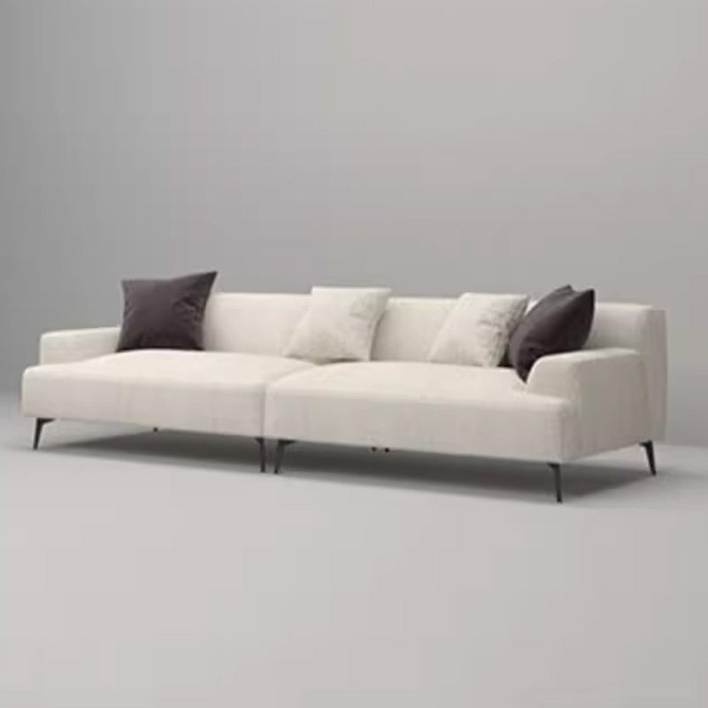 De alta calidad de color beige blanco gris cinturón blanco imperial concubina asiento sofá tela encantador viento tofu bloque cuadrado sala de estar sofá de madera maciza