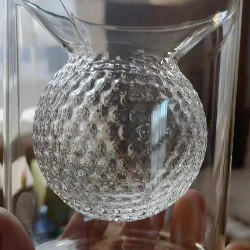 Los fabricantes suministran aislamiento térmico borosilicato de doble capa de vidrio grande del vientre taza resistente al calor taza de café de color de una sola capa creativa