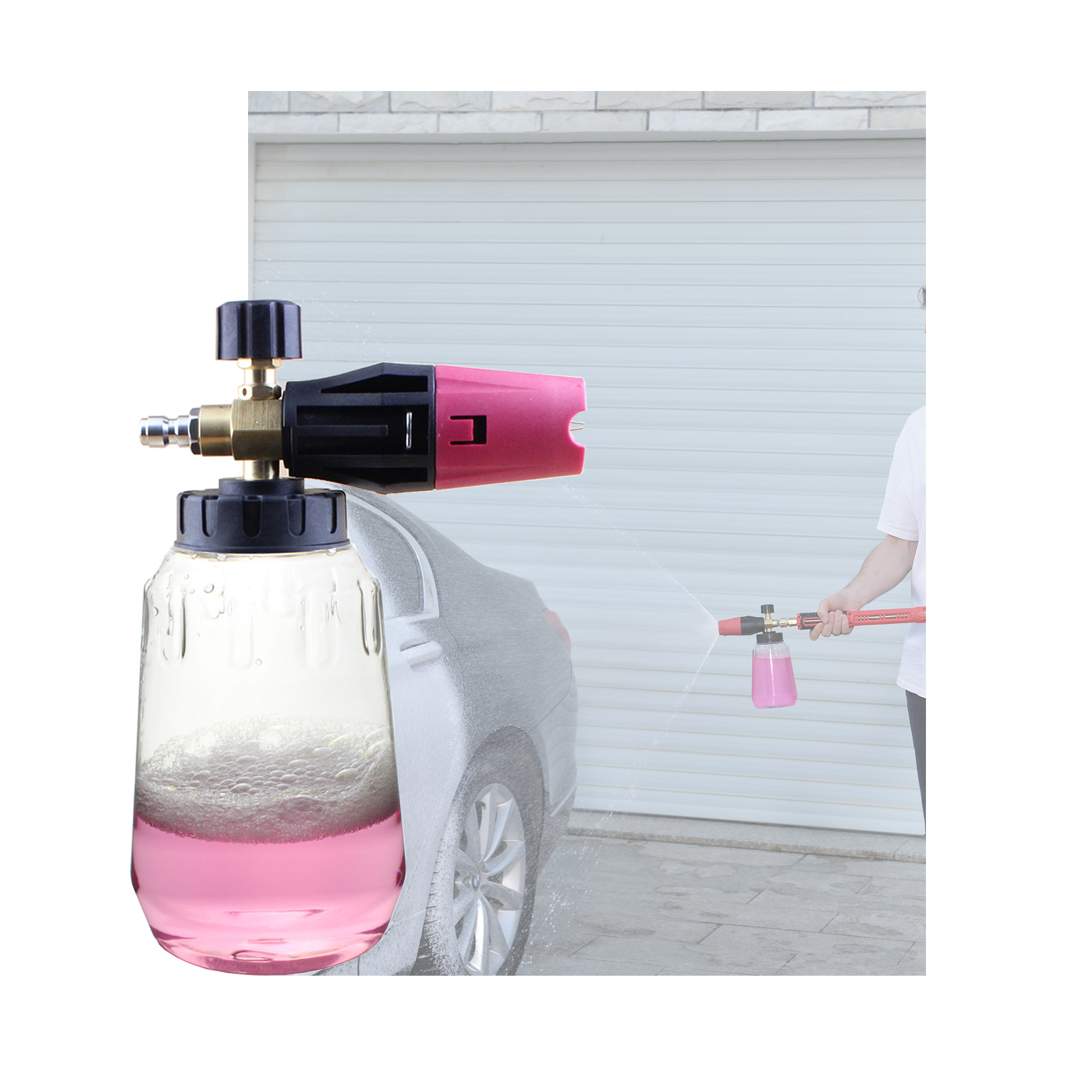 厂家直销大容量2L高压泡沫壶多功能使用洗车园林浇花使用方便舒适