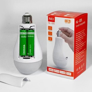 New product single warehouse double battery emergency light lithium battery bulb LED removable battery emergency light TYPE C charging