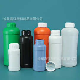 PE圆瓶密封农药消毒液化工样品瓶500ml300ml塑料瓶子分装空瓶