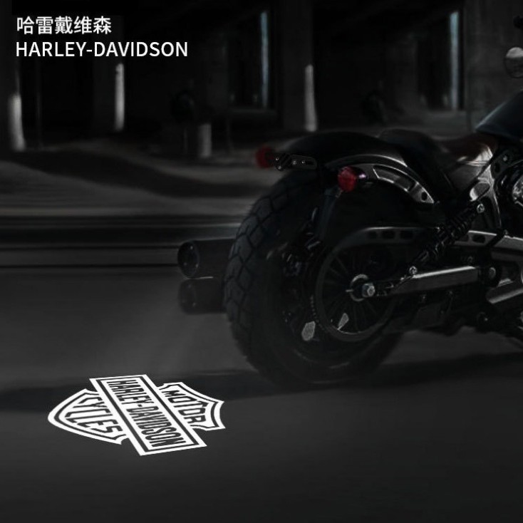 Lámpara de proyección de motocicleta eléctrica montada en el vehículo decoración lámpara de tierra de batería LED fantasma de modificación lámpara de bienvenida image 3