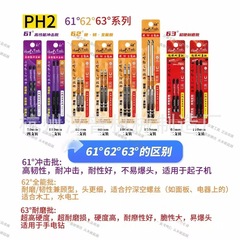 ハンプビット61 ° 62 ° 63 ° 耐衝撃性、硬質、多用途、超耐摩耗性、六角柄、ダブルテールスロット設計