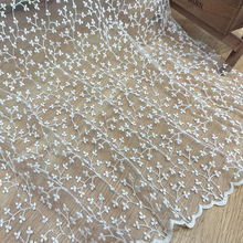 网布绣花蕾丝水溶花边刺绣面料女装连衣裙上衣礼服 桌布 窗帘布料