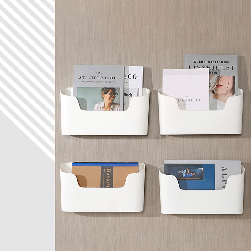 2169 caja de almacenamiento montada en la pared sin perforaciones caja de almacenamiento cocina Baño Artículos diversos caja de organización de almacenamiento de puerta de gabinete de plástico