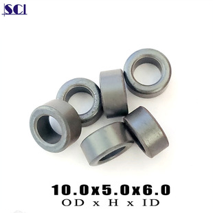 T10x5x6 conventional stock ferrite soft magnetic EMI high frequency filter wound inductor nickel zinc magnetic ring