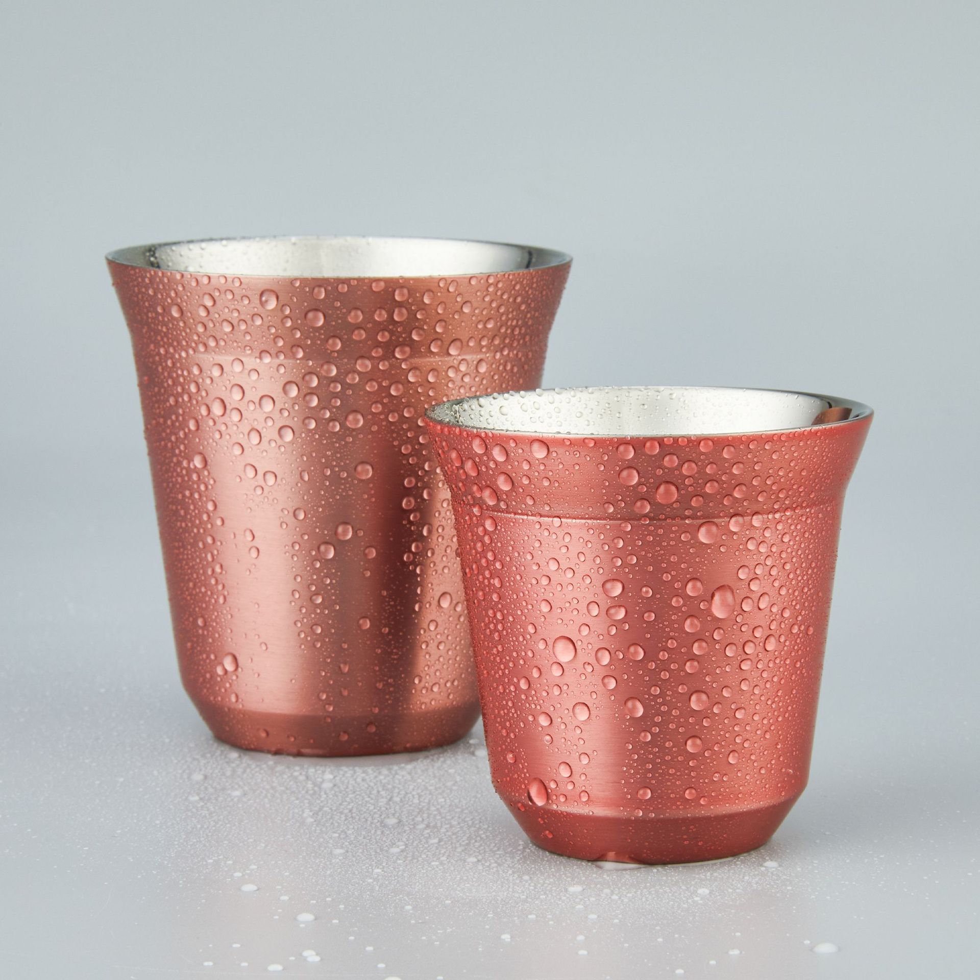 Copa de vino de acero inoxidable de doble capa Taza aislada taza de café pequeña copa de vino pequeña capacidad taza de té portátil en stock Taza para niños