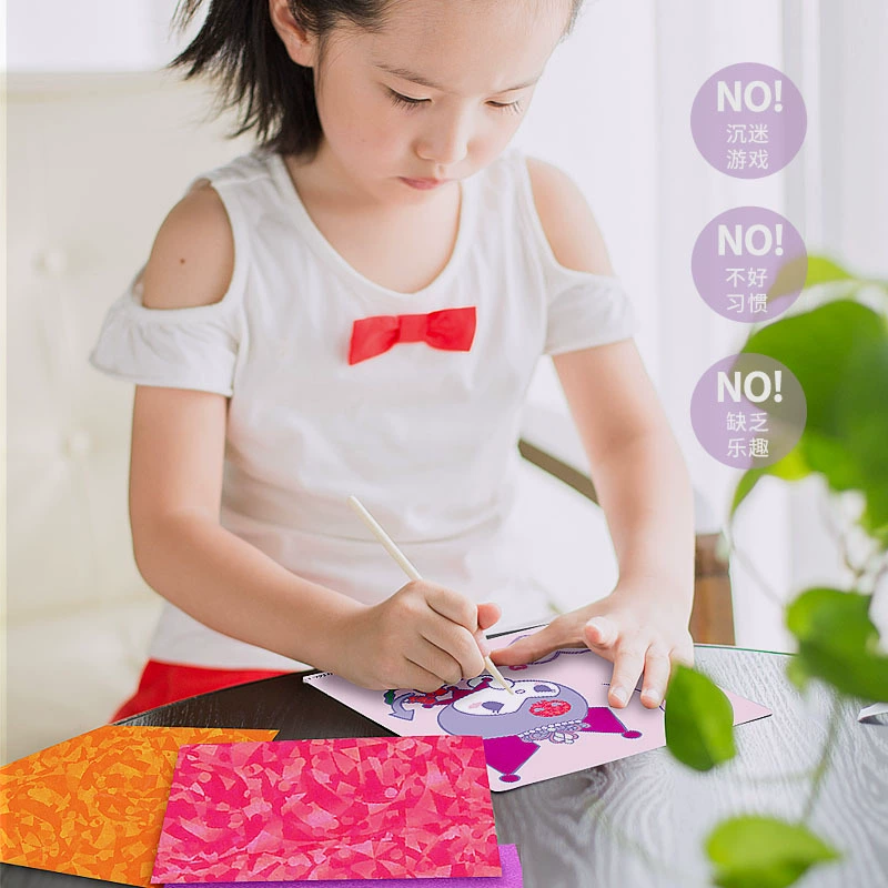 Children's magic stickers with velcro, smart toy for kindergarten, handmade, Birthday gift