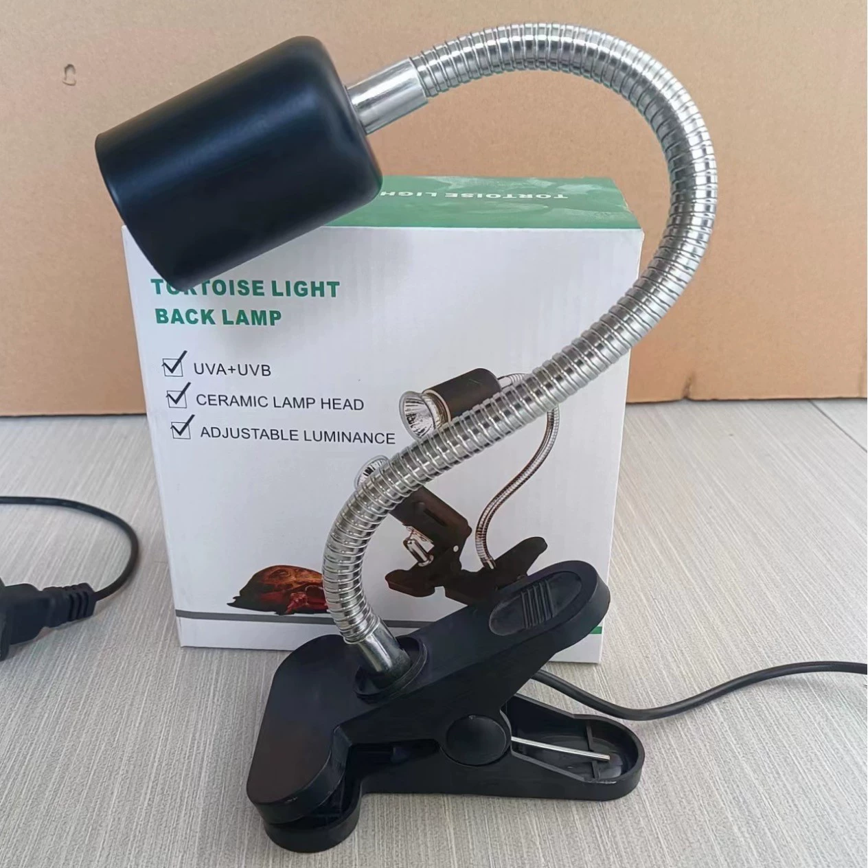 Подставка для лампы с таймером для черепах, подставка для лампы с регулируемой яркостью, подставка для лампы для рептилий, зажим для УФА-лампы, универсальная подставка для лампы, УФБ-лампа