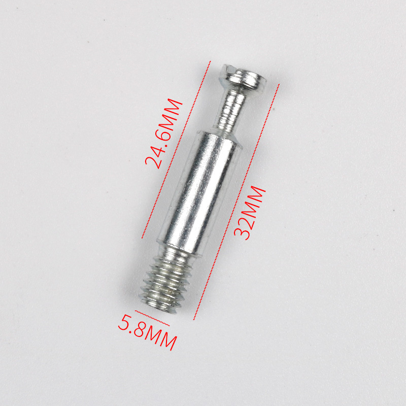 Suministro directo de fábrica conector tres en uno engrosada cerradura excéntrica rueda ropa gabinete de montaje rápido Rod conector dos en uno