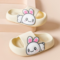 Children's EVA Slippers Summer Boys Indoor Home Use Middle and Small Children Girls Bathing Anti-slip Super Cute Rabbit Cooling Slippers