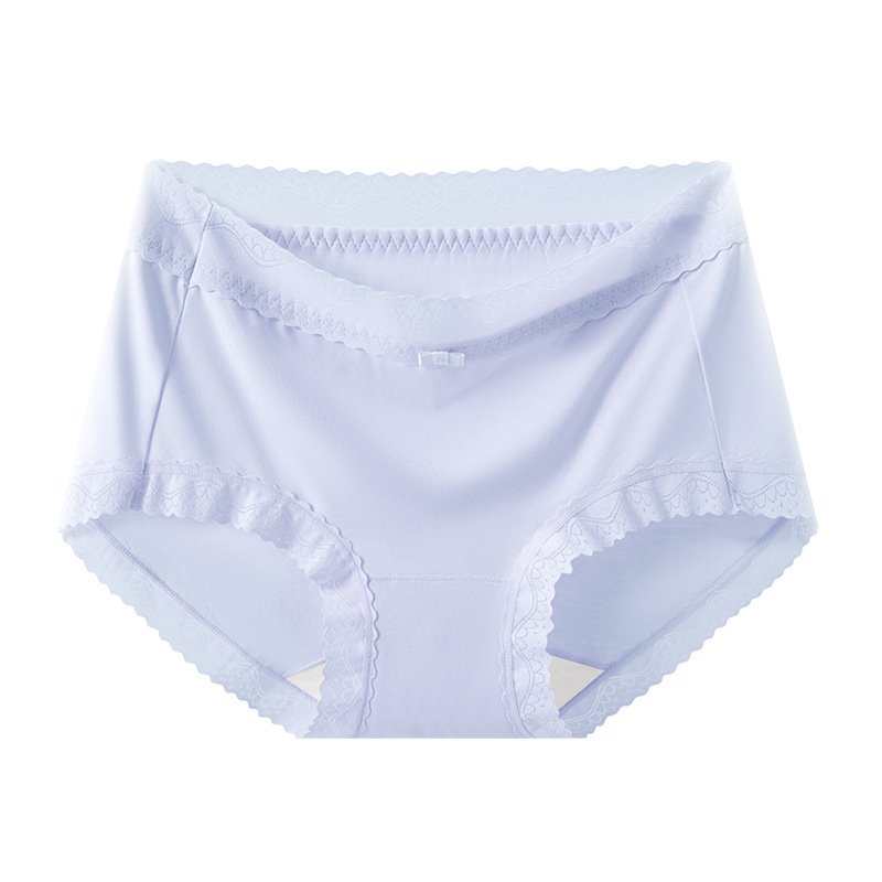 2025 primavera y verano nuevo estilo sin costuras bragas de cintura media pantalones ondulados seda antibacteriano entrepierna primavera y verano calzoncillos para mujer image 12
